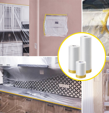 Home decoration and renovation dust film display