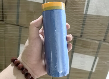 Spray paint masking film that won’t leave glue on the car