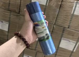 Blue pre-taped masking film roll for bulk automotive painting supply