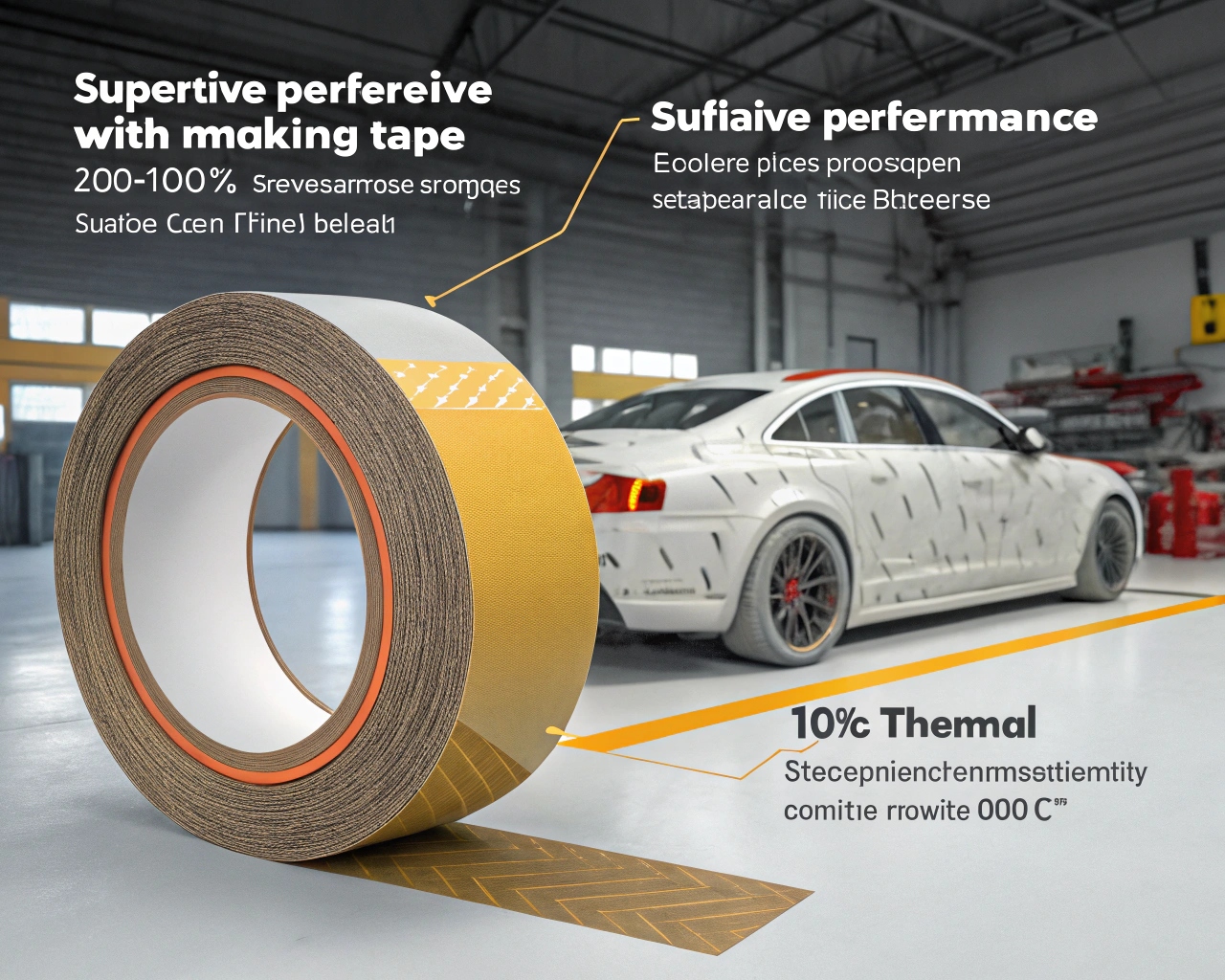 automotive masking tape heat test