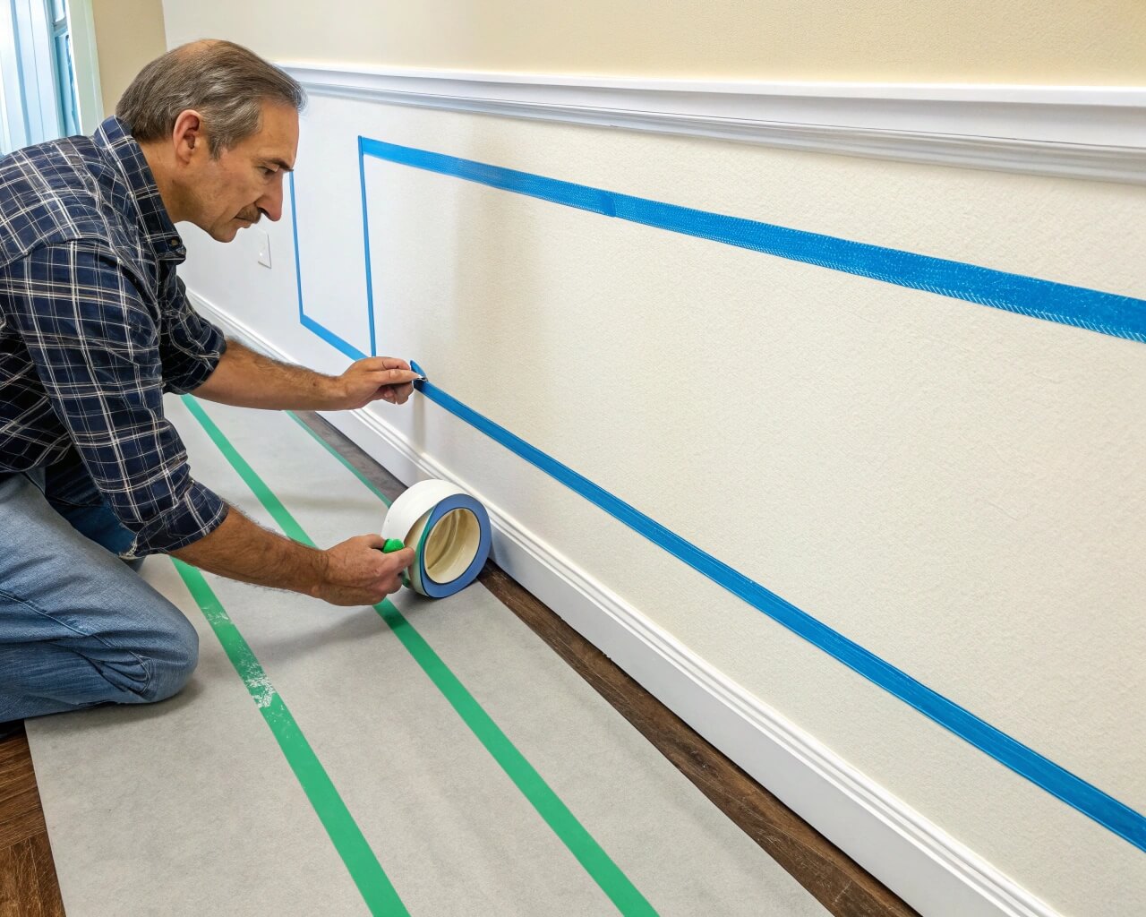 Painters Tape Precision Application