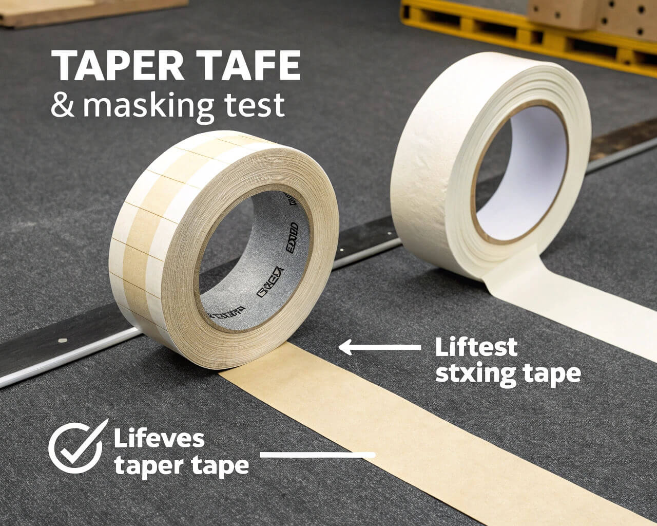 paper tape vs masking tape lift test