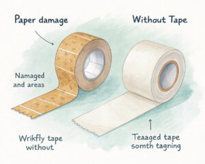 watercolor-paper-damage-comparison-with-tape