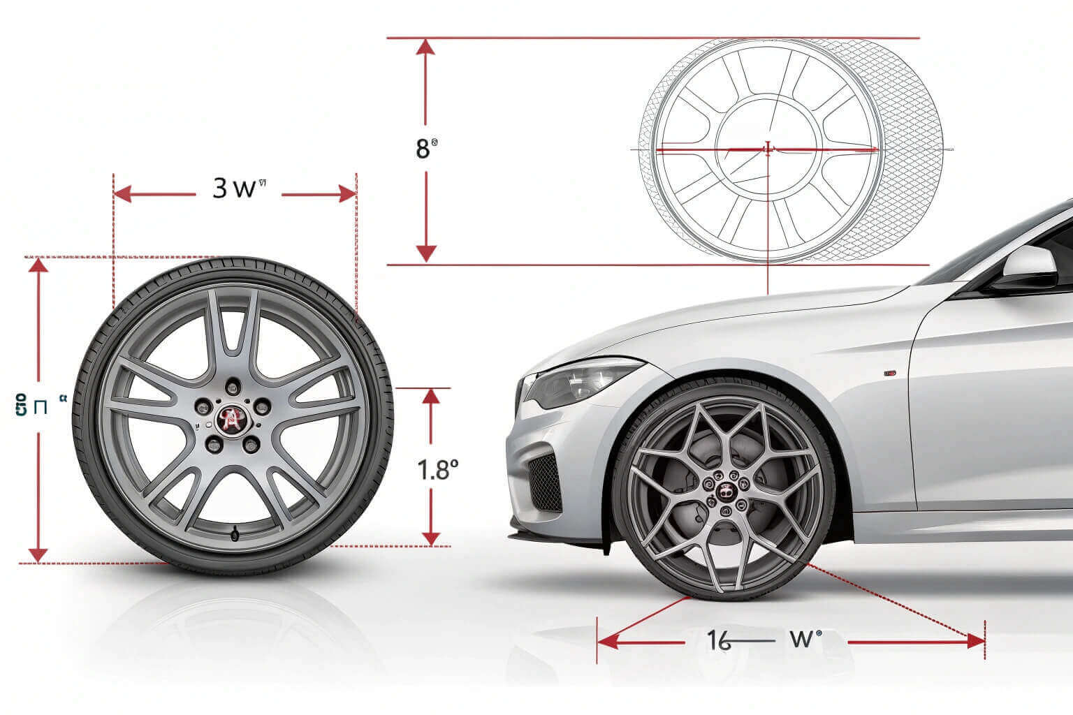wheel offset calculation